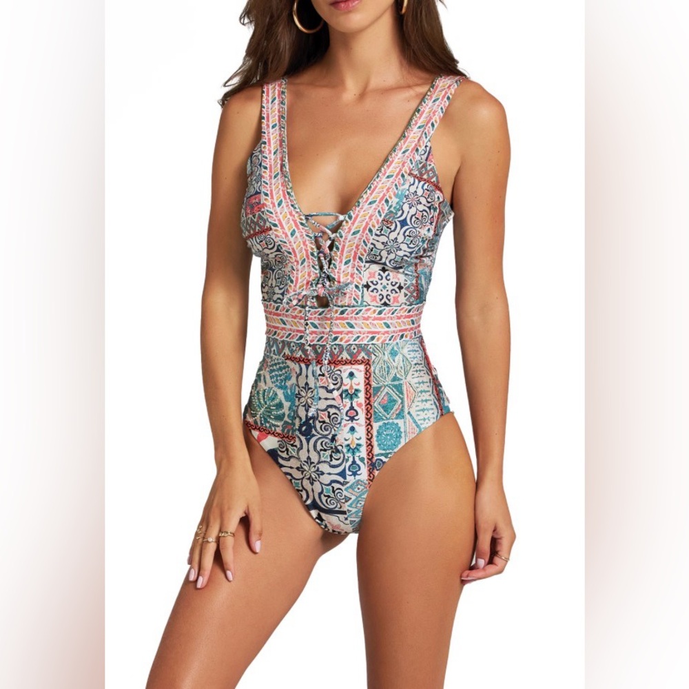 NWT Cosita Linda (M) Plunge Swimsuit